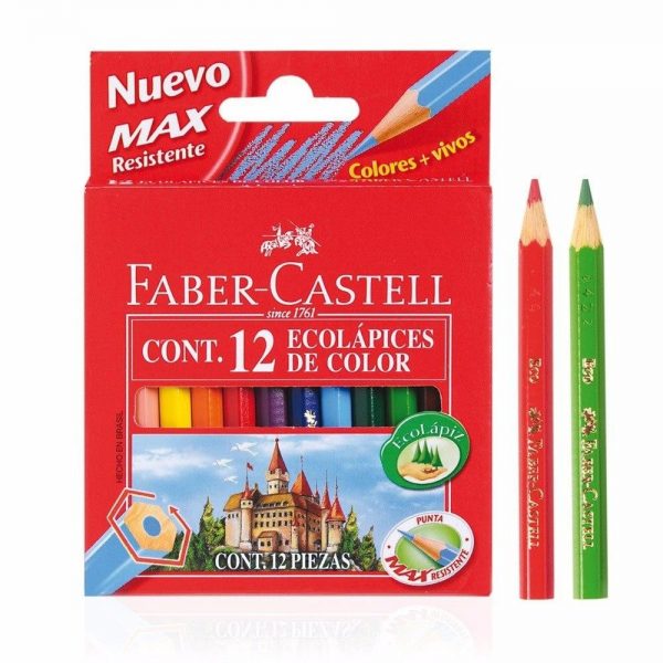 Lápices FABER CASTELL x12 CORTOS