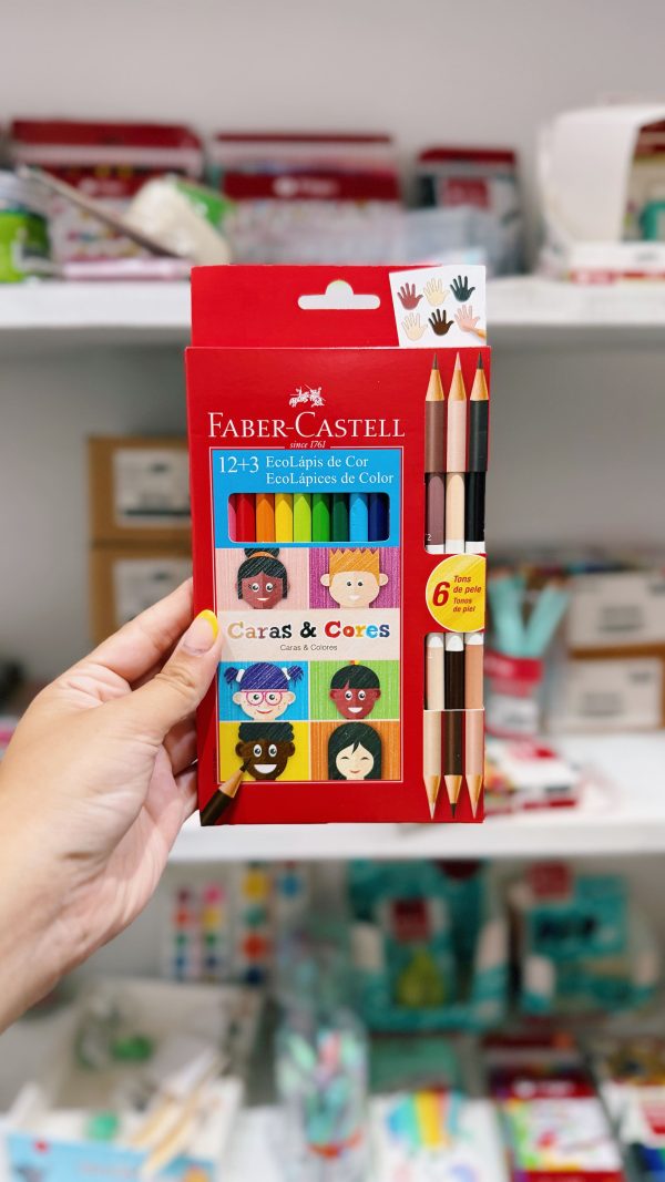 Lapices FABER CASTELL x12 caras y colores