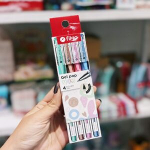 Lapicera FILGO GEL x4 pastel