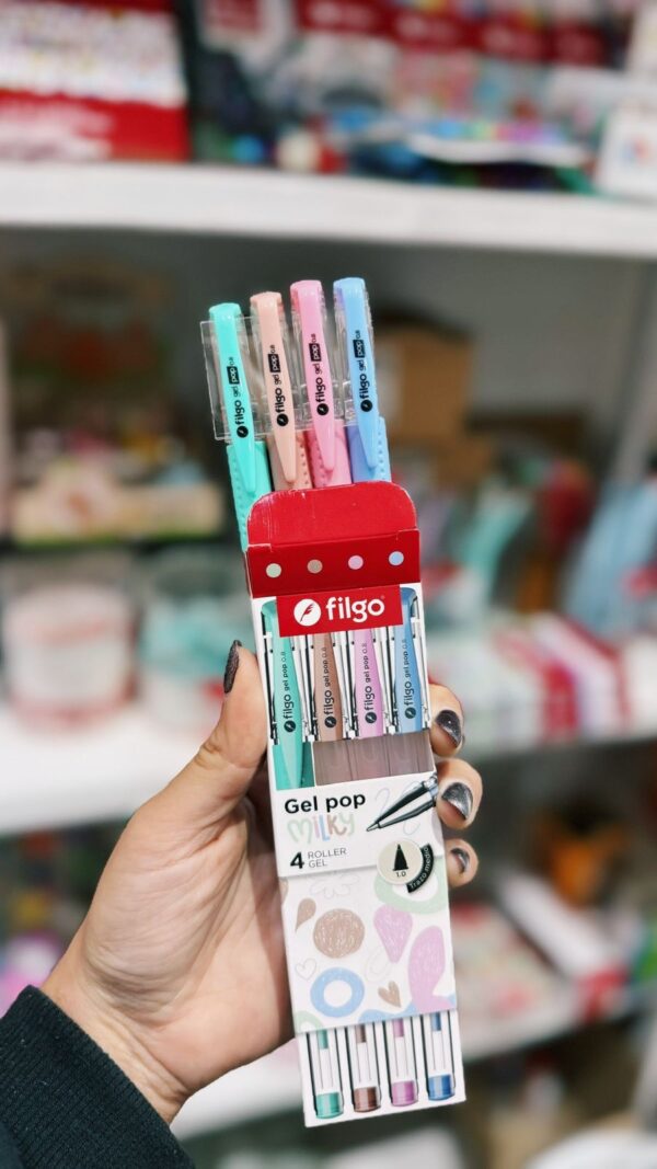 Lapicera FILGO GEL x4 pastel - Imagen 2