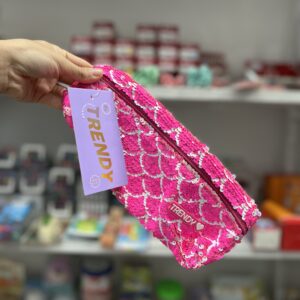 Cartuchera trendy lentejuelas